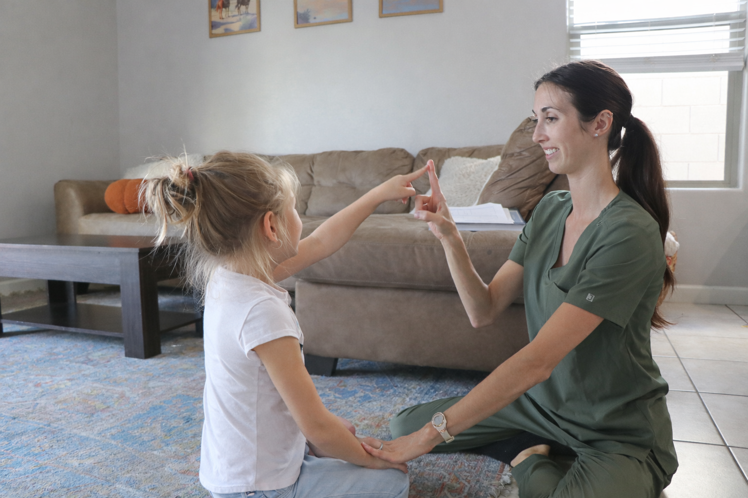 Child during a play-based therapy session